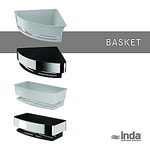 Угловая корзинка-полочка Inda Basket AV231AAL13 купить в интернет-магазине сантехники Sanbest