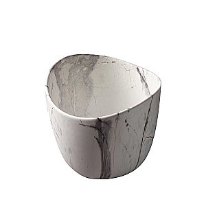 Раковина накладная Gid Creativo 36 Mnc9303 54479 белый мрамор, матовая купить в интернет-магазине Sanbest