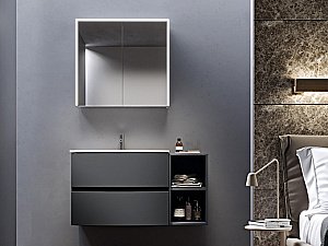 Тумба с раковиной Cezares Elettra 75 Grafite для ванной в интернет-магазине Sanbest