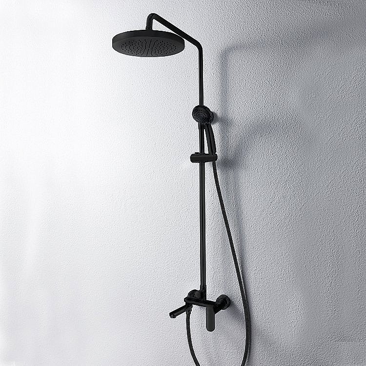 Душевая система Bravat Opal F6125183BM-A5-RUS черная купить в интернет-магазине сантехники Sanbest