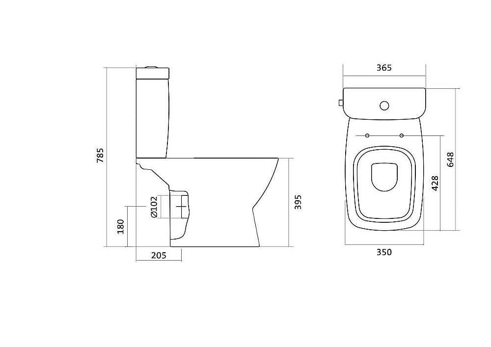 Унитаз-компакт Santek Нео 1WH302187 с бачком, с крышкой купить в интернет-магазине Sanbest