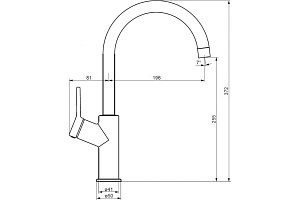 Смеситель для кухни Damixa ECLIPSE DX310720400 никель купить в интернет-магазине сантехники Sanbest