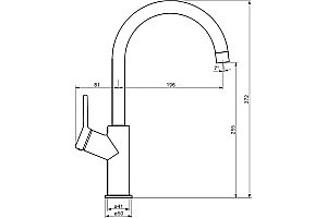 Смеситель для кухни Damixa ECLIPSE DX310720400 никель купить в интернет-магазине сантехники Sanbest