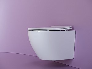 Унитаз подвесной Ceramica Nova Uno CN11001 белый, безободковый, с крышкой микролифт купить в интернет-магазине Sanbest