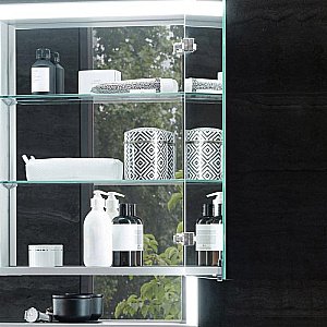 Зеркальный шкаф KEUCO Royal Lumos 14306171304 140 серебро купить в интернет-магазине сантехники Sanbest