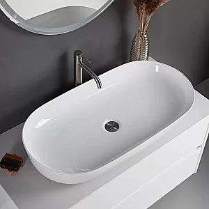 Раковина накладная Belbagno 82 BB1349 белая купить в интернет-магазине Sanbest