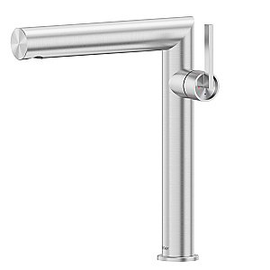 Смеситель для раковины Abber Perfekte 316 AF8A11BST-L сталь брашированная купить в интернет-магазине сантехники Sanbest