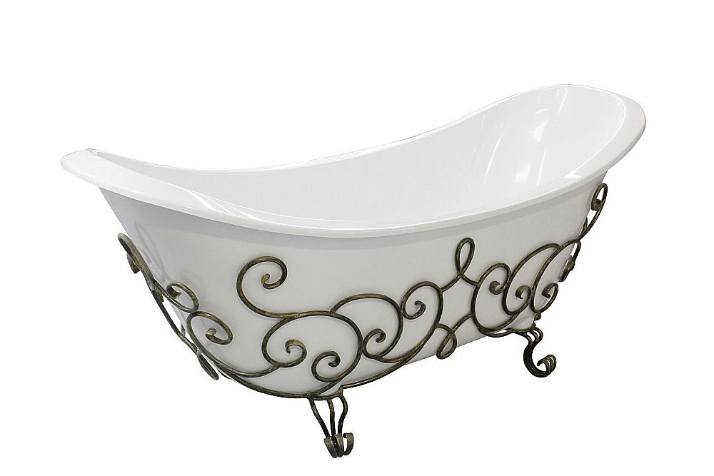 Ванна Эстет Скарлетт 180x77 белая купить в интернет-магазине Sanbest