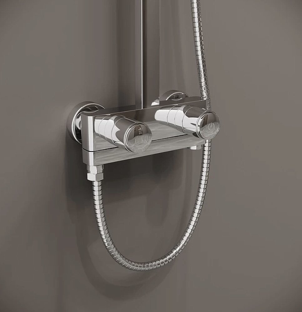 Душевая система Iddis Slide SLISBBTi06 глянцевый хром купить в интернет-магазине сантехники Sanbest