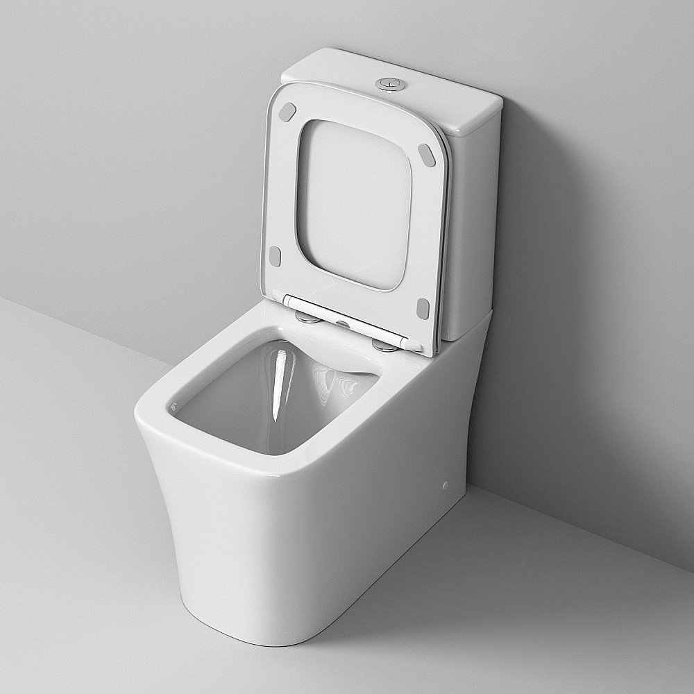 Унитаз-компакт Grossman Galaxy GR-4467S безободковый, с крышкой микролифт, с бачком, белый купить в интернет-магазине Sanbest