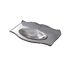 Раковина Caprigo Bourget с бортиком 80 поталь серебро купить в интернет-магазине сантехники Sanbest