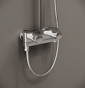 Душевая система Iddis Slide SLISBBTi06 глянцевый хром купить в интернет-магазине сантехники Sanbest