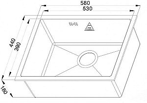 Мойка для кухни ZORG Steel Hammer X SH X 5844 купить в интернет-магазине сантехники Sanbest