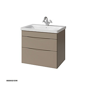 Тумба с раковиной Caprigo Lento 65 два ящика, цвет на выбор для ванной в интернет-магазине Sanbest