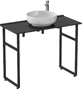 Столешница Good Door 60 напольная, черная глянцевая для ванной в интернет-магазине сантехники Sanbest