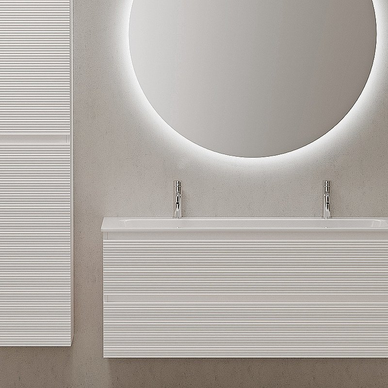 Тумба с раковиной Sancos Folk 120 FL120W Bianco для ванной в интернет-магазине Sanbest