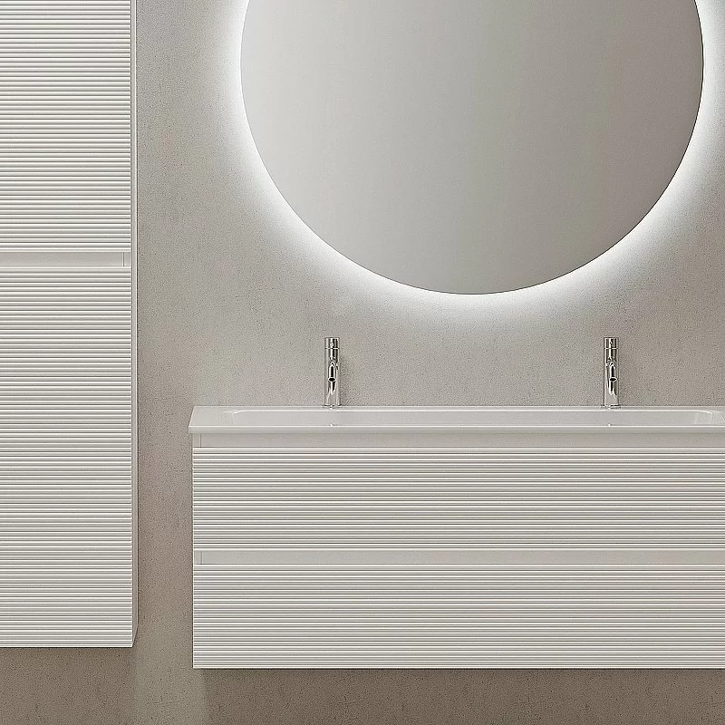 Тумба с раковиной Sancos Folk 120 FL120W Bianco для ванной в интернет-магазине Sanbest