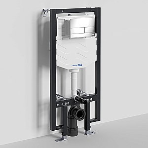 Инсталляция для унитаза WasserKraft Vils 56TLT.010.ME.CH04 с кнопкой хром купить в интернет-магазине сантехники Sanbest