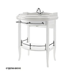 Консоль с раковиной Caprigo TREVI KR-7 70 цвет на выбор для ванной в интернет-магазине сантехники Sanbest