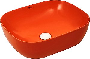 Раковина накладная WeltWasser WW ELBACH 2143 MO 49 оранжевая матовая купить в интернет-магазине Sanbest