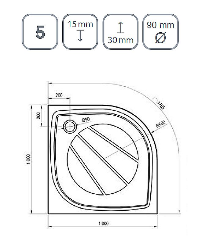 Душевой поддон Ravak Galaxy Pro Elipso 100 белый матовый купить в интернет-магазине Sanbest