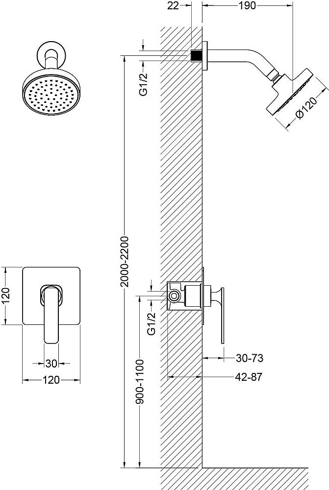 Душевая система Timo Torne SX-4379/00SM хром купить в интернет-магазине сантехники Sanbest