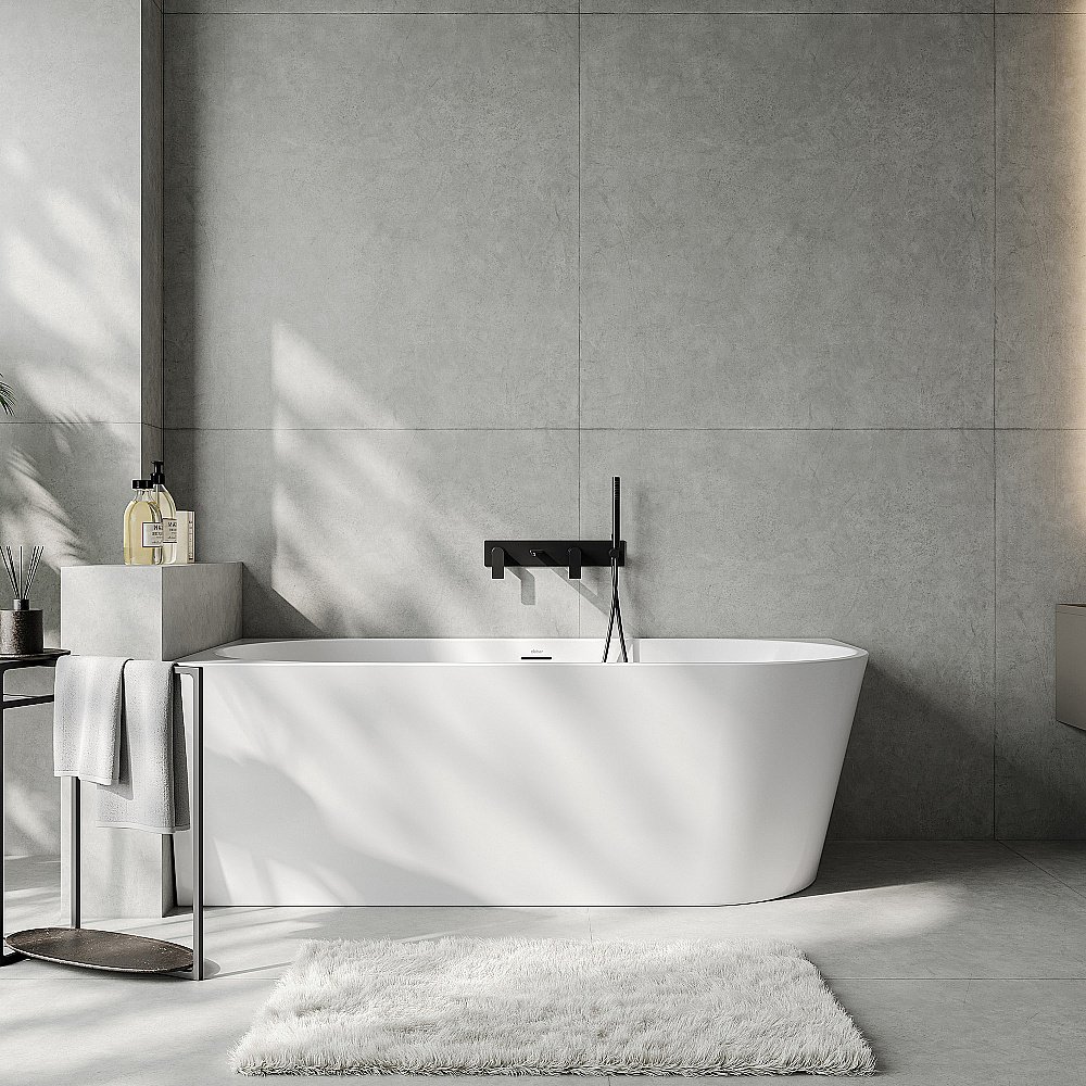 Ванна акриловая Abber 140х70 AB9502-1.4 белая купить в интернет-магазине Sanbest