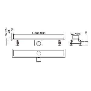 Душевой трап RGW Shower Drain SDR-01-E1 120x9 купить в интернет-магазине Sanbest