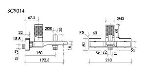 Смеситель для ванны и душа Sancos Nexus SC9014BN брашированный никель купить в интернет-магазине сантехники Sanbest
