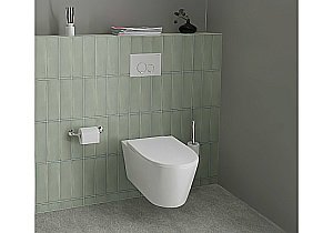 Кнопка для инсталляции Aquatek KDI-0000015 белая/хром купить в интернет-магазине сантехники Sanbest