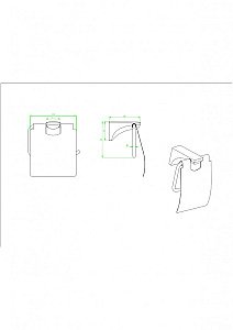 Держатель для туалетной бумаги CeramaLux Monelli 70007 черный матовый купить в интернет-магазине сантехники Sanbest