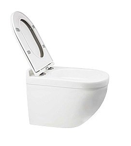 Унитаз подвесной WeltWasser AMBERG 506 ST + HEIMBACH 043 GL-WT + AMBERG RD-CR белый глянцевый, безободковый, с крышкой микролифт, слив-торнадо, с инсталляцией и кнопкой хром глянцевый купить в интернет-магазине Sanbest