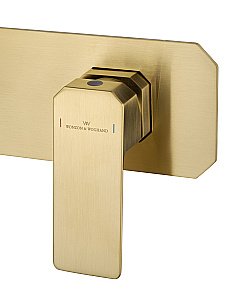 Смеситель для раковины встраиваемый WONZON & WOGHAND DIAMOND, Брашированное золото (WW-88869011- BG) купить в интернет-магазине сантехники Sanbest