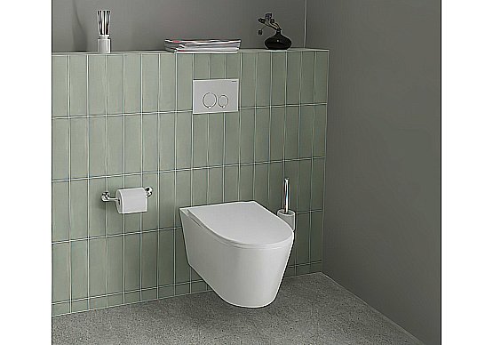 Кнопка для инсталляции Aquatek KDI-0000015 белая/хром купить в интернет-магазине сантехники Sanbest