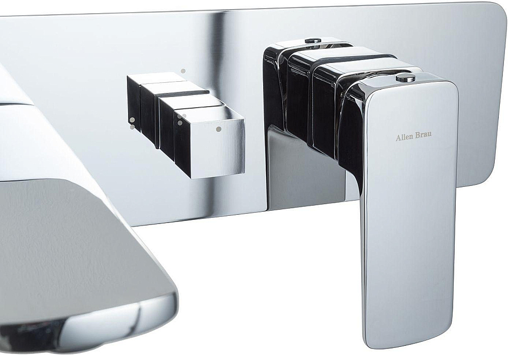 Смеситель для ванны Allen Brau Infinity 5.21007-BN никель брашированный купить в интернет-магазине сантехники Sanbest