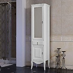 Пенал Опадирис Лоренцо 45 белый матовый для ванной в интернет-магазине сантехники Sanbest