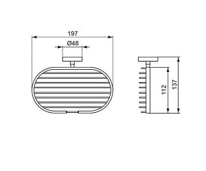 Мыльница Ideal Standard IOM A9112AA купить в интернет-магазине сантехники Sanbest