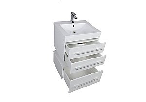 Тумба с раковиной Aquanet Нота 58 для ванной в интернет-магазине Sanbest