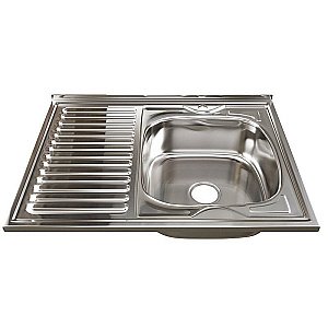 Мойка кухонная MIXLINE ML 528181 хром купить в интернет-магазине сантехники Sanbest