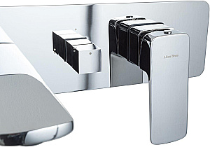 Смеситель для ванны Allen Brau Infinity 5.21007-BN никель брашированный купить в интернет-магазине сантехники Sanbest