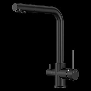 Смеситель для кухни Elghansa Kitchen Pure Water 56A5216-Black черный купить в интернет-магазине сантехники Sanbest