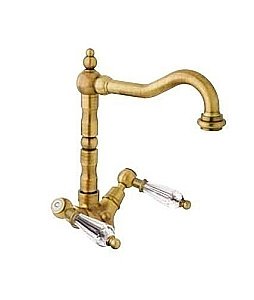 Смеситель для раковины Cezares DIAMOND-LS2-02-Sw бронза/ручки Swarovski купить в интернет-магазине сантехники Sanbest