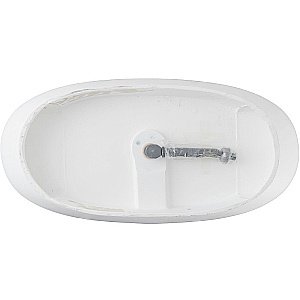 Ванна из искусственного камня Allen Brau Krion Neo Oval 2.35003.21 170x80 белая матовая купить в интернет-магазине Sanbest