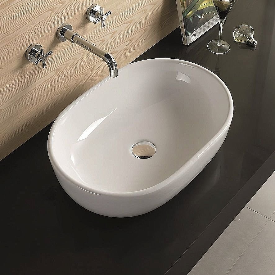 Раковина накладная Art&Max 48 AM-5006-X белая купить в интернет-магазине Sanbest