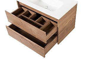 Тумба с раковиной BelBagno KRAFT 100 2C-SO/BB1000ETL Rovere Tabacco для ванной в интернет-магазине Sanbest