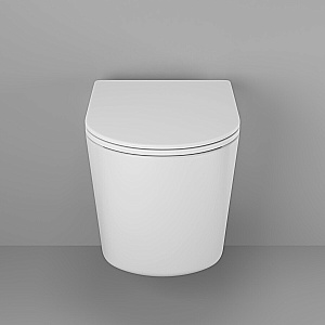 Унитаз подвесной Grossman Thin Rim GR-5602S белый, безободковый, с крышкой микролифт купить в интернет-магазине Sanbest