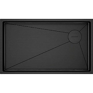 Кухонная мойка Paulmark Next-Skew 74 PM887444-GM вороненая сталь купить в интернет-магазине сантехники Sanbest