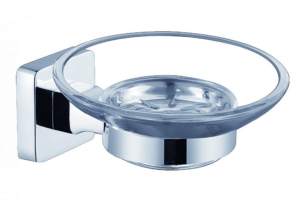 Мыльница CeramaLux Quadro 61904 хром купить в интернет-магазине сантехники Sanbest
