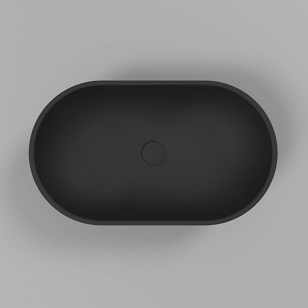 Раковина накладная WhiteCross Amber 60 0716.060035.201 черная матовая купить в интернет-магазине Sanbest