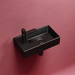 Раковина Ceramica Nova Element CN6051RMB черная матовая правая купить в интернет-магазине сантехники Sanbest
